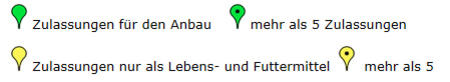 Legende Karten Zulassung Legende Karten Zulassung