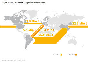 die großen Handelsströme Soja weltweit 2019 die großen Handelsströme Soja weltweit 2019