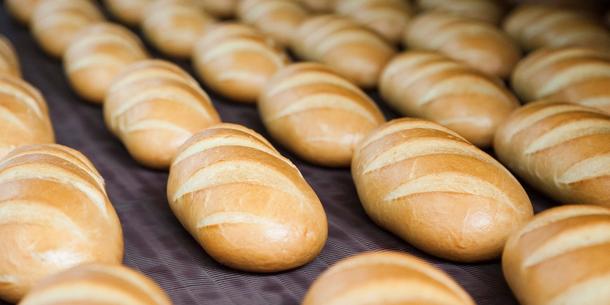 Brot in Großbäckerei