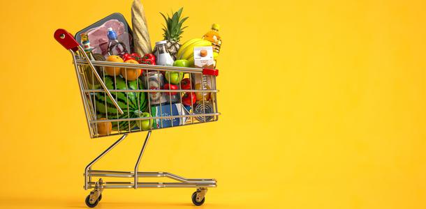 Einkaufswagen Supermarkt
