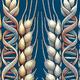 Pflanzen mit DNA Helix